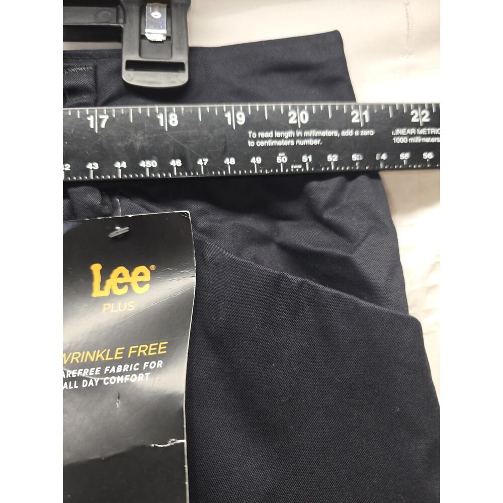 Lee Wrinkle Free Pants Womens Size 18w Petite Black Straight Leg - Picture 3 of 8